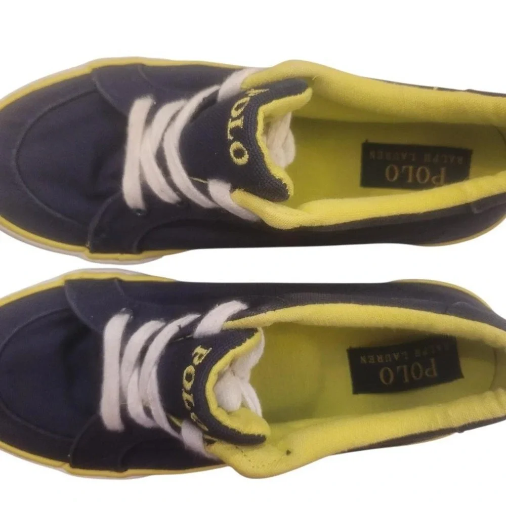Polo Navy‎ Blue/Green Boys Sneakers